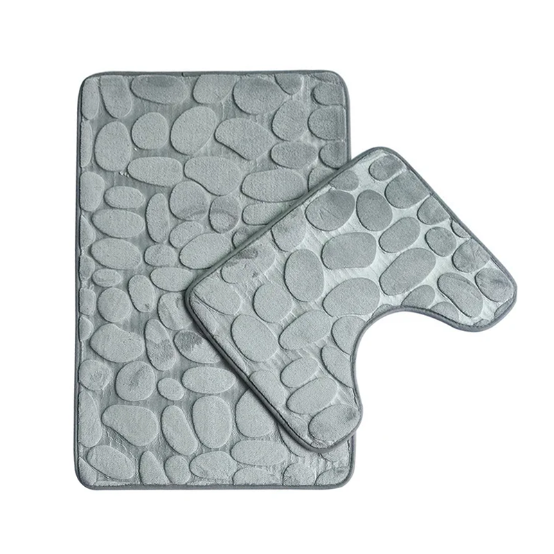 3 Piece Bathroom Soft Bath Mat Set - Storezy