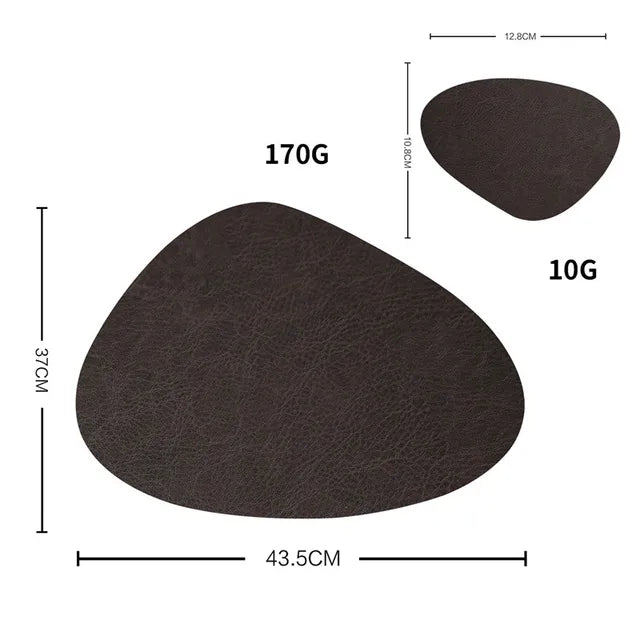 Heat-resistant Leather Coaster Mat - Storezy