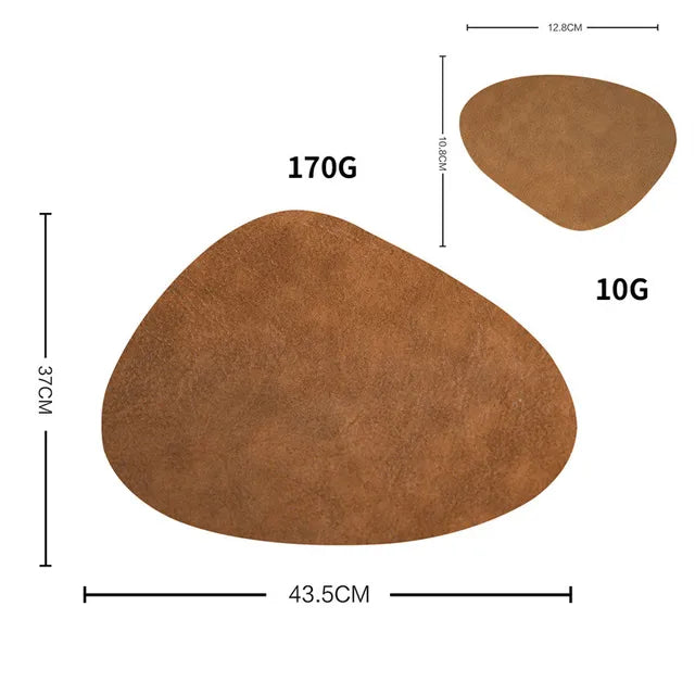 Heat-resistant Leather Coaster Mat - Storezy