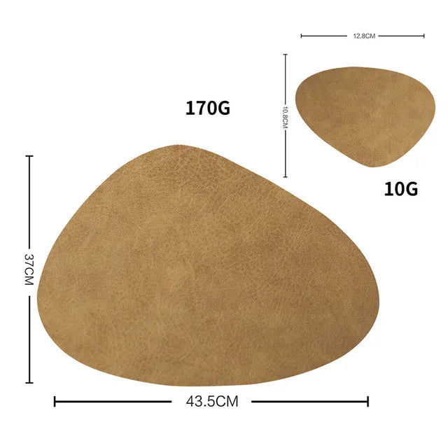 Heat-resistant Leather Coaster Mat - Storezy